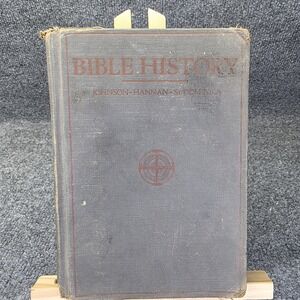 Vintage Bible History Johnson Hannan Sr. Dominica 1931 Benzinger Brothers